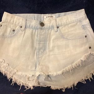 One Teaspoon Jean Shorts
